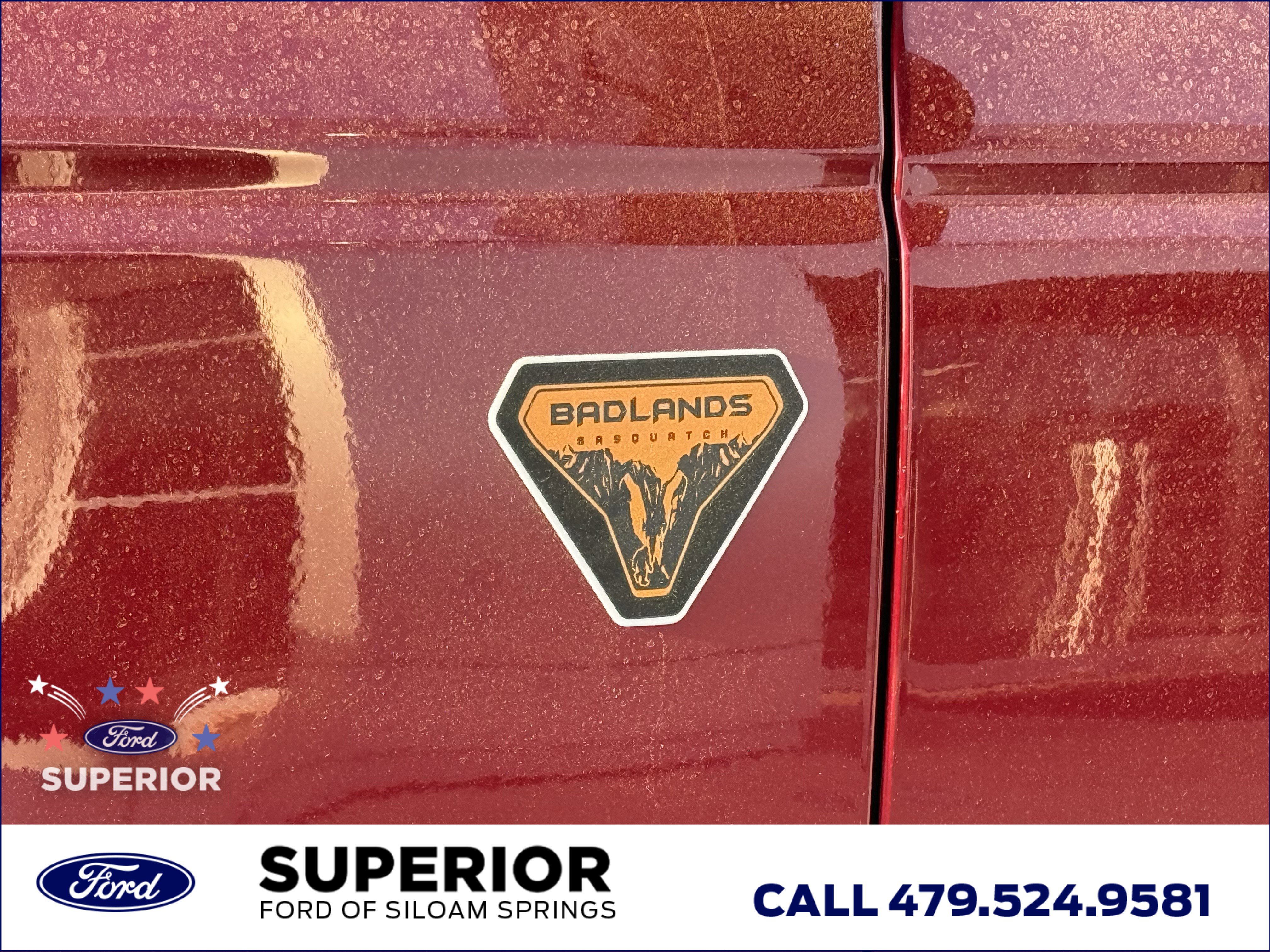 New 2026 Ruby Red Metallic Tinted Clearcoat Ford Badlands 4WD image 13