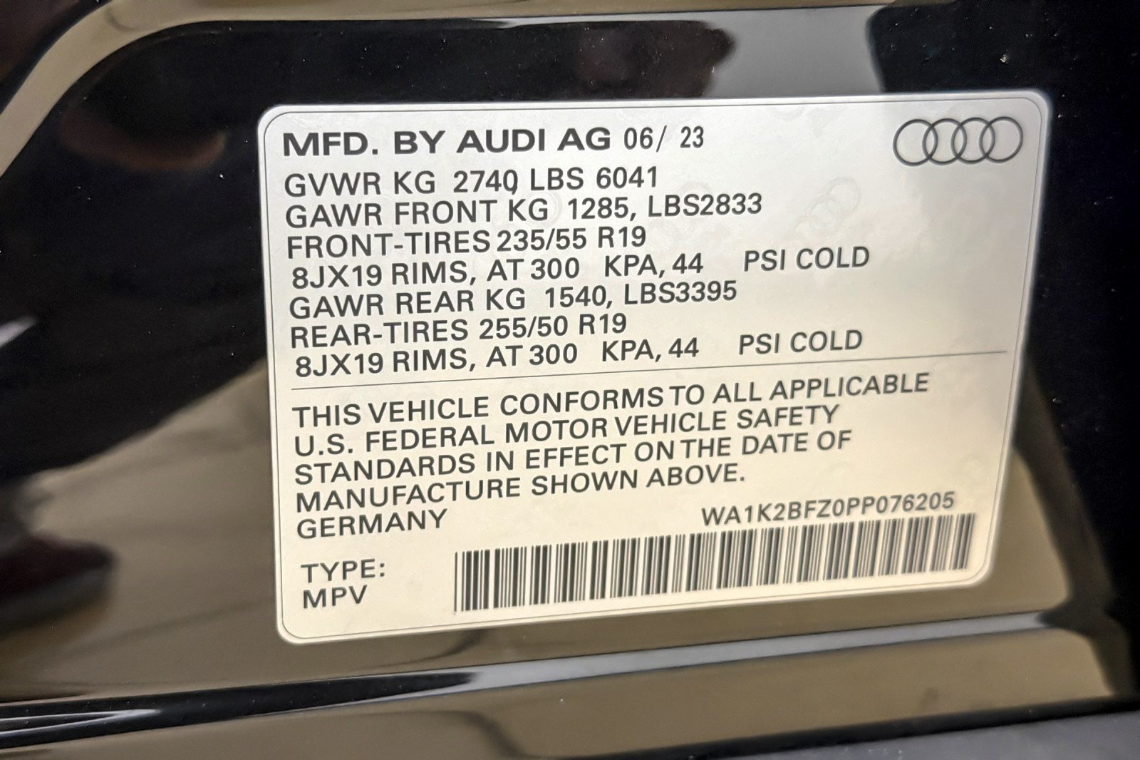 Used 2023 Mythos Black Metallic Audi Premium 50 quattro image 27
