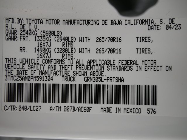 Certified Used 2023 Ice Cap Toyota Double Cab TRD Off-Road w/ Premium Pkg & Advanced Technology Pkg image 32