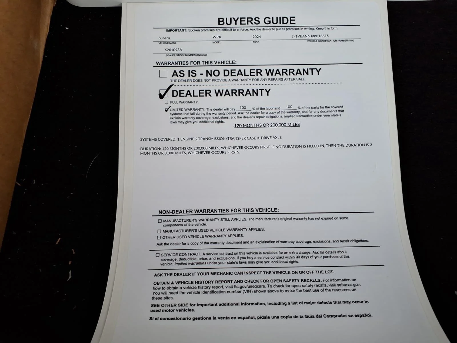 Used 2024 Magnetite Gray Metallic Subaru Limited image 35