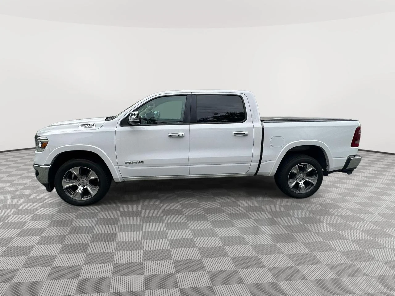 Used 2021 Bright White Clearcoat RAM Laramie Crew Cab 4x4 57
