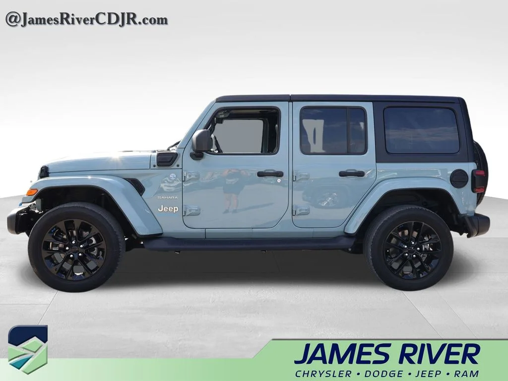 Used 2023 Gray Jeep Sahara 4xe image 2