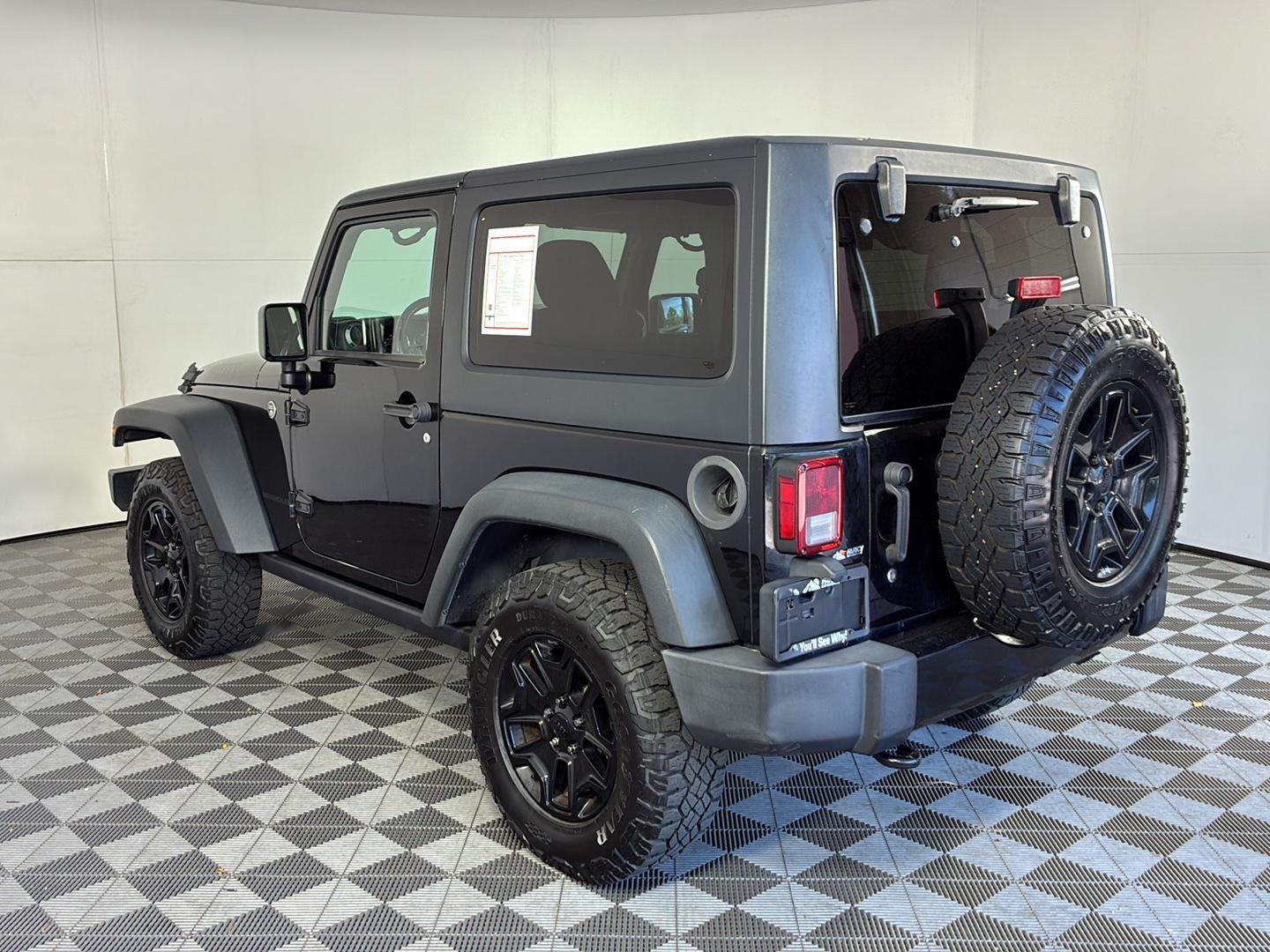 Used 2015 Black Clearcoat Jeep Willys Wheeler image 7