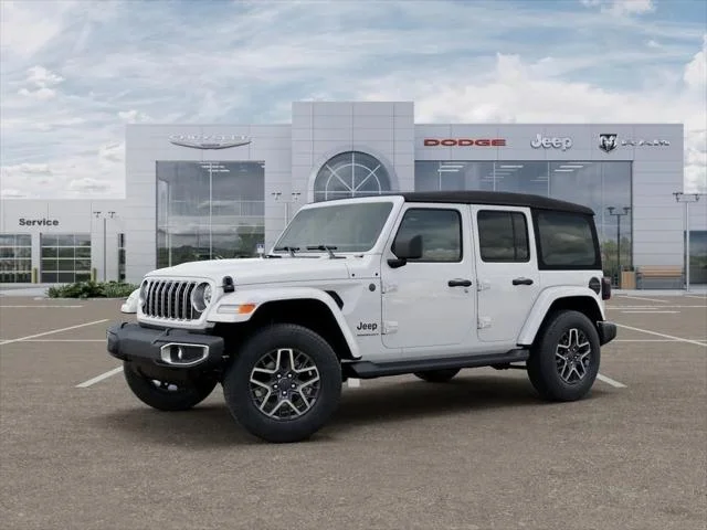 New 2026 Bright White Clear-Coat Exterior Paint Jeep Sahara image 2