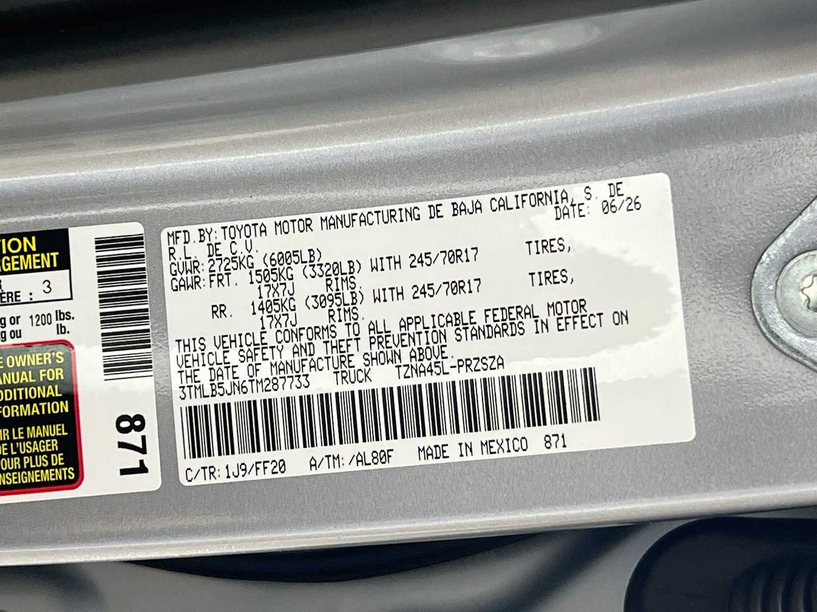 New 2026 Celestial Silver Metallic Toyota SR5 image 20