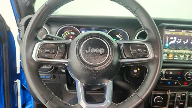 Used 2023 Blue Jeep Sahara 4xe image 19