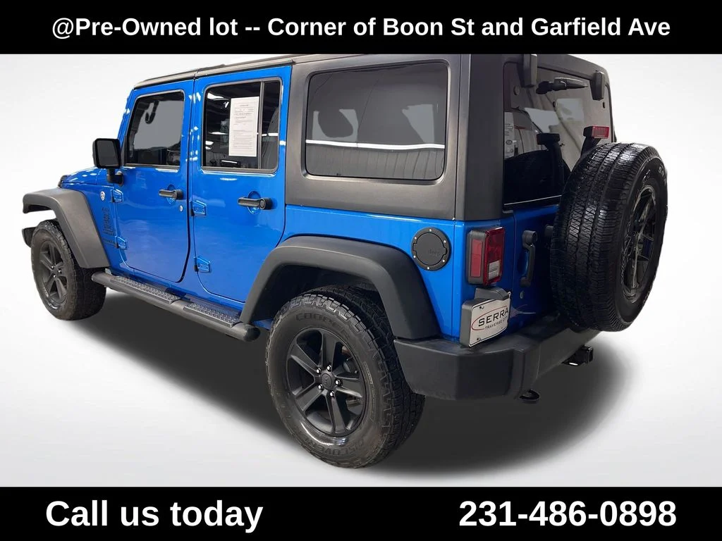 Used 2016 Blue Jeep Unlimited Sport image 3
