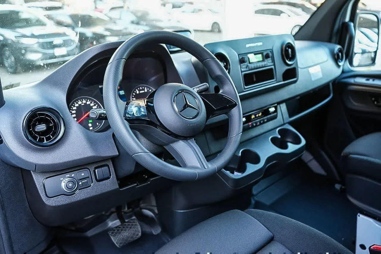 New 2026 Arctic White Mercedes-Benz Cargo 144WB High Roof RWD 2.0L I4 Diesel Turbo SO image 12
