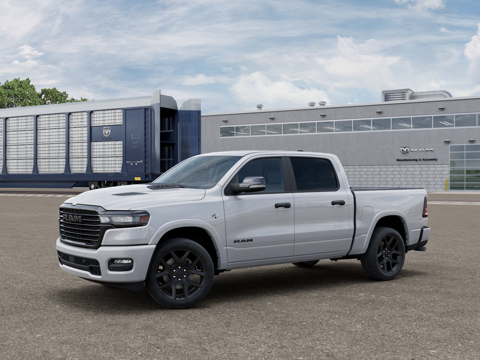 New 2026 Ivory White Tri-Coat Pearl-Coat Exterior Paint RAM LARAMIE image 1