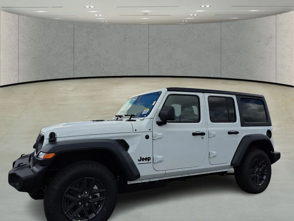 New 2026 Bright White Clear-Coat Exterior Paint Jeep Sport S image 1