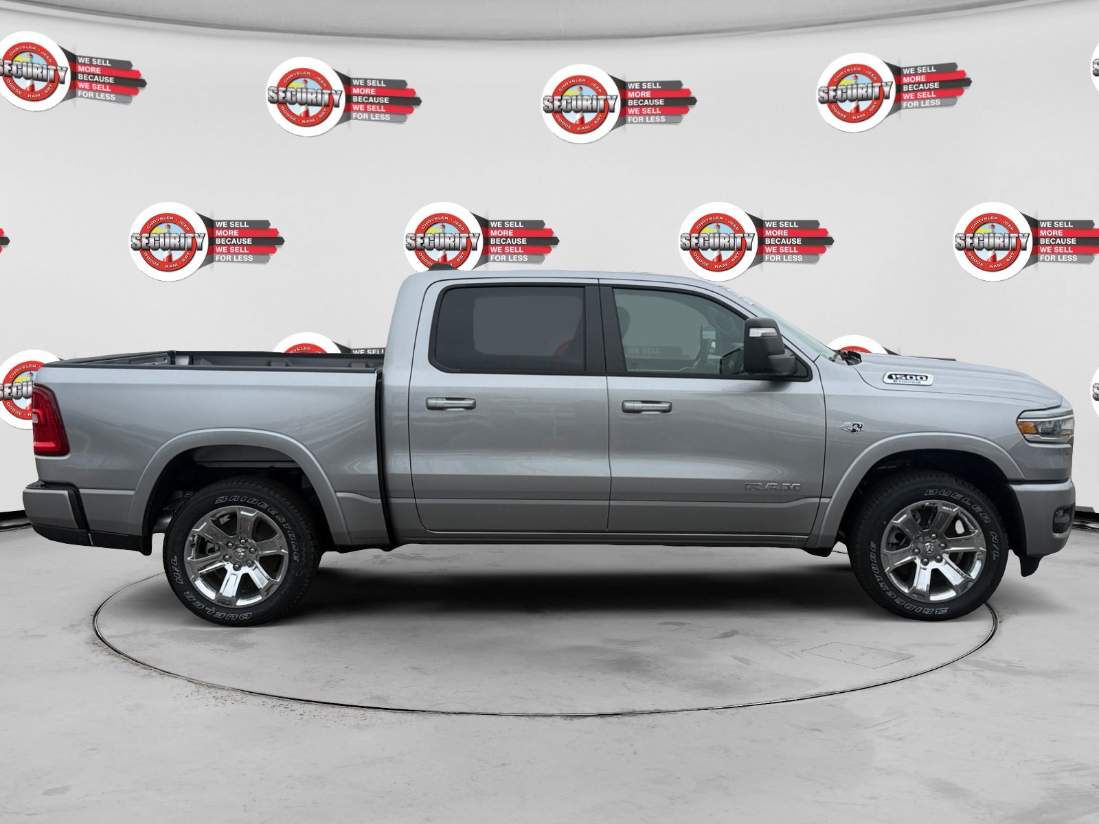 New 2026 Billet Silver Metallic Clear-Coat Exterior Paint RAM Big Horn 4x4 Crew Cab 5