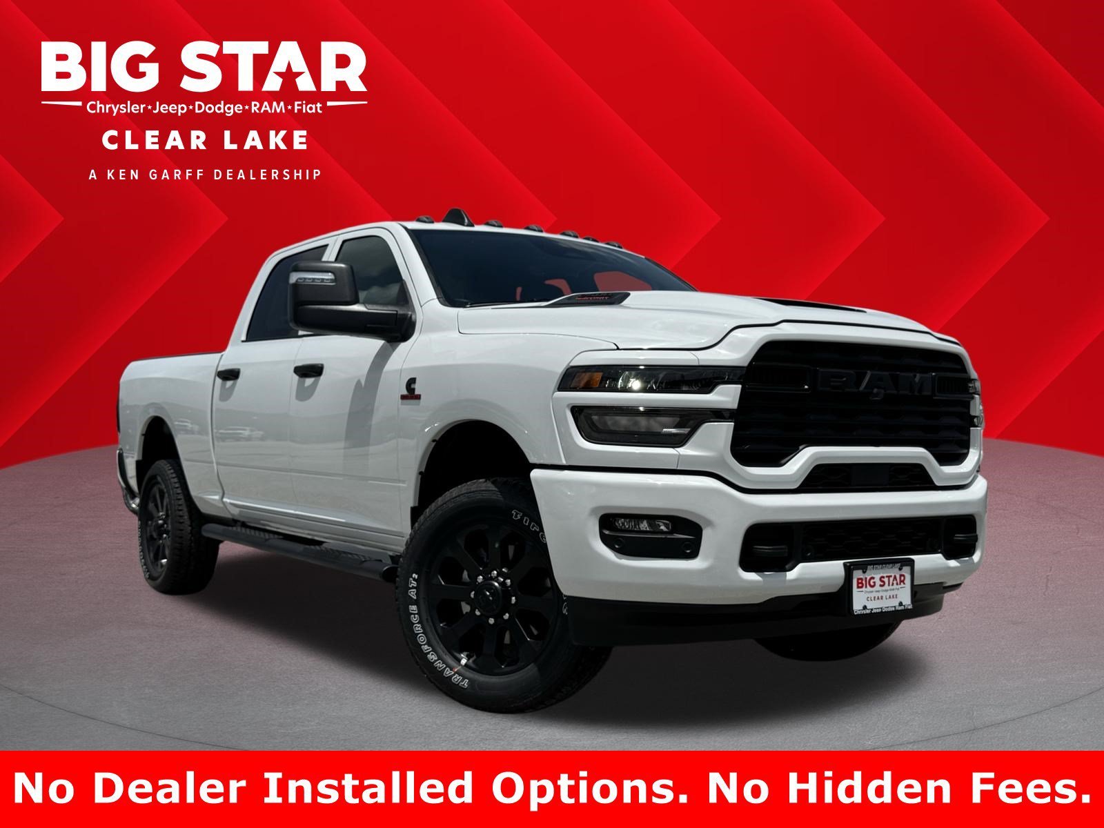 New 2026 Bright White Clearcoat RAM Black Express image 1