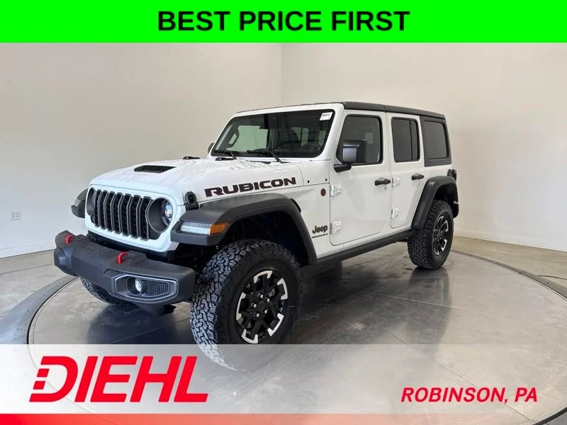 New 2026 Bright White Clear-Coat Exterior Paint Jeep Rubicon image 3