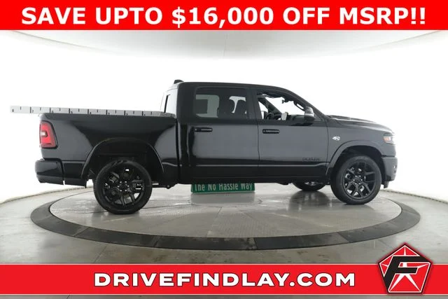 New 2026 Diamond Black Crystal Pearl-Coat Exterior Paint RAM Laramie image 6