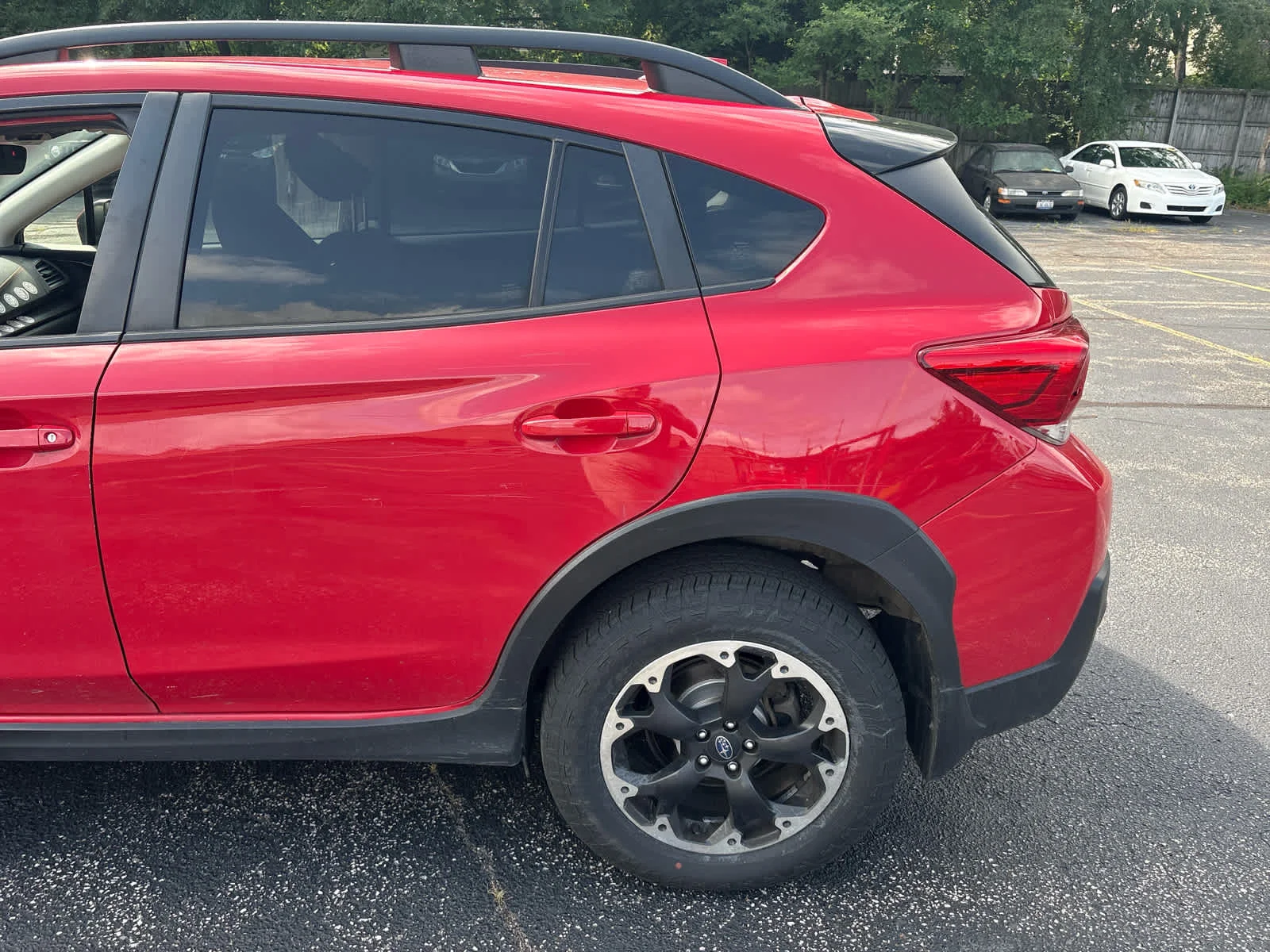 Used 2022 Pure Red Subaru Premium image 4