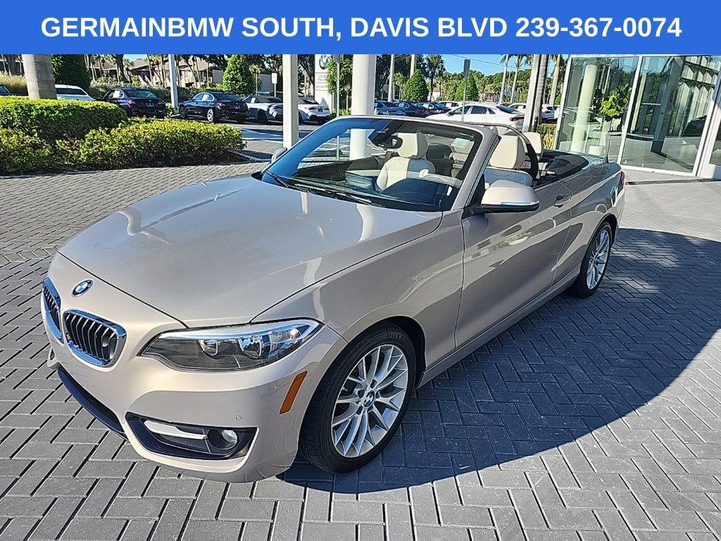 Used 2016 Moonlight Silver Metallic BMW 228i image 1