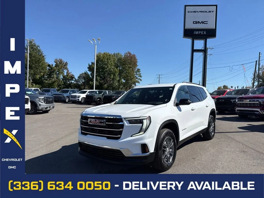 Summit White 2025 GMC Acadia Elevation FWD SUV / Crossover Front-Wheel Drive