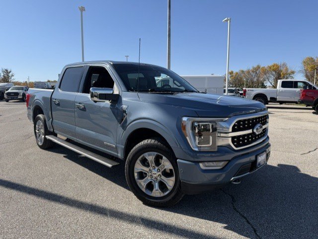 Certified Used 2023 Azure Gray Metallic Ford Platinum image 1