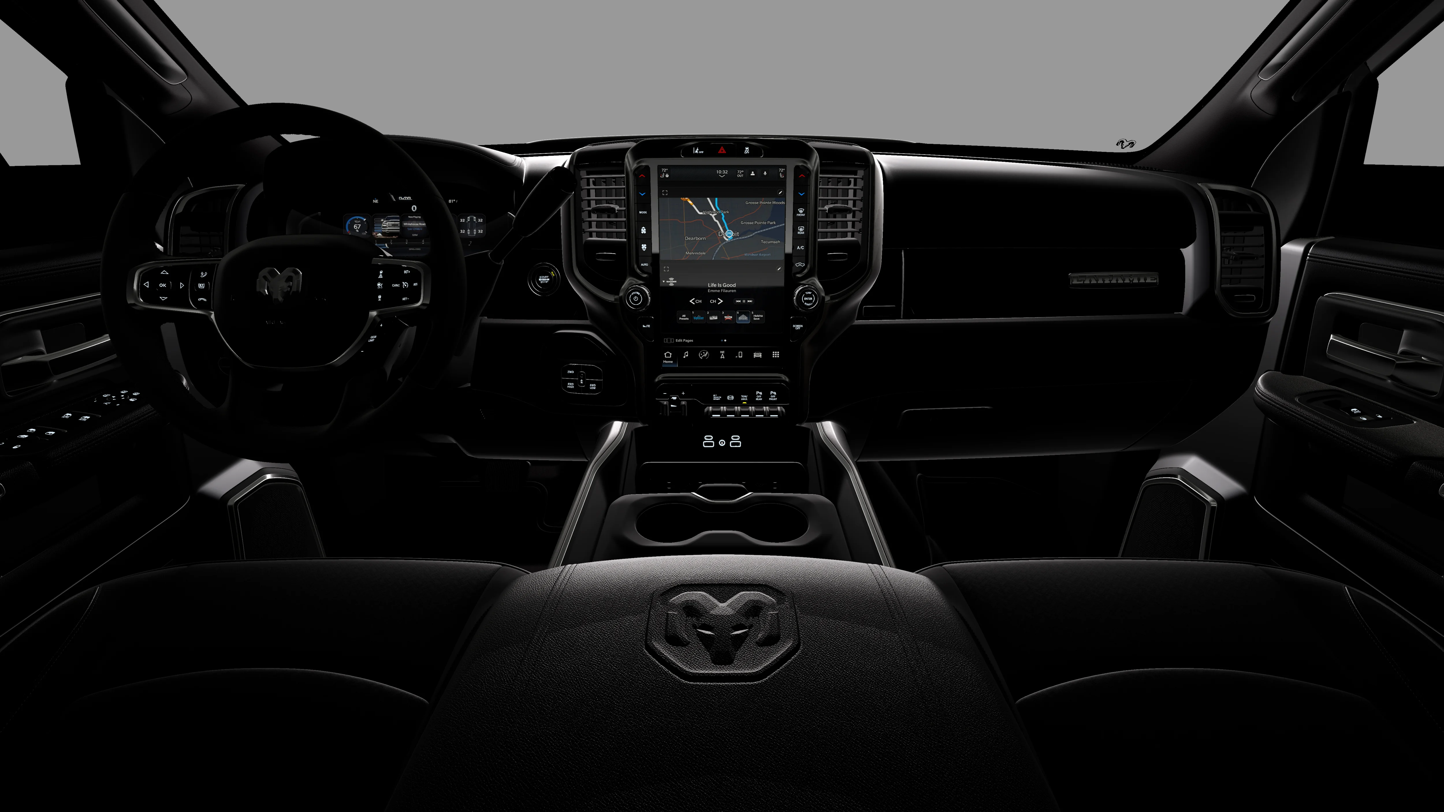 New 2026 Diamond Black Crystal Pearl-Coat Exterior Paint RAM Laramie image 18