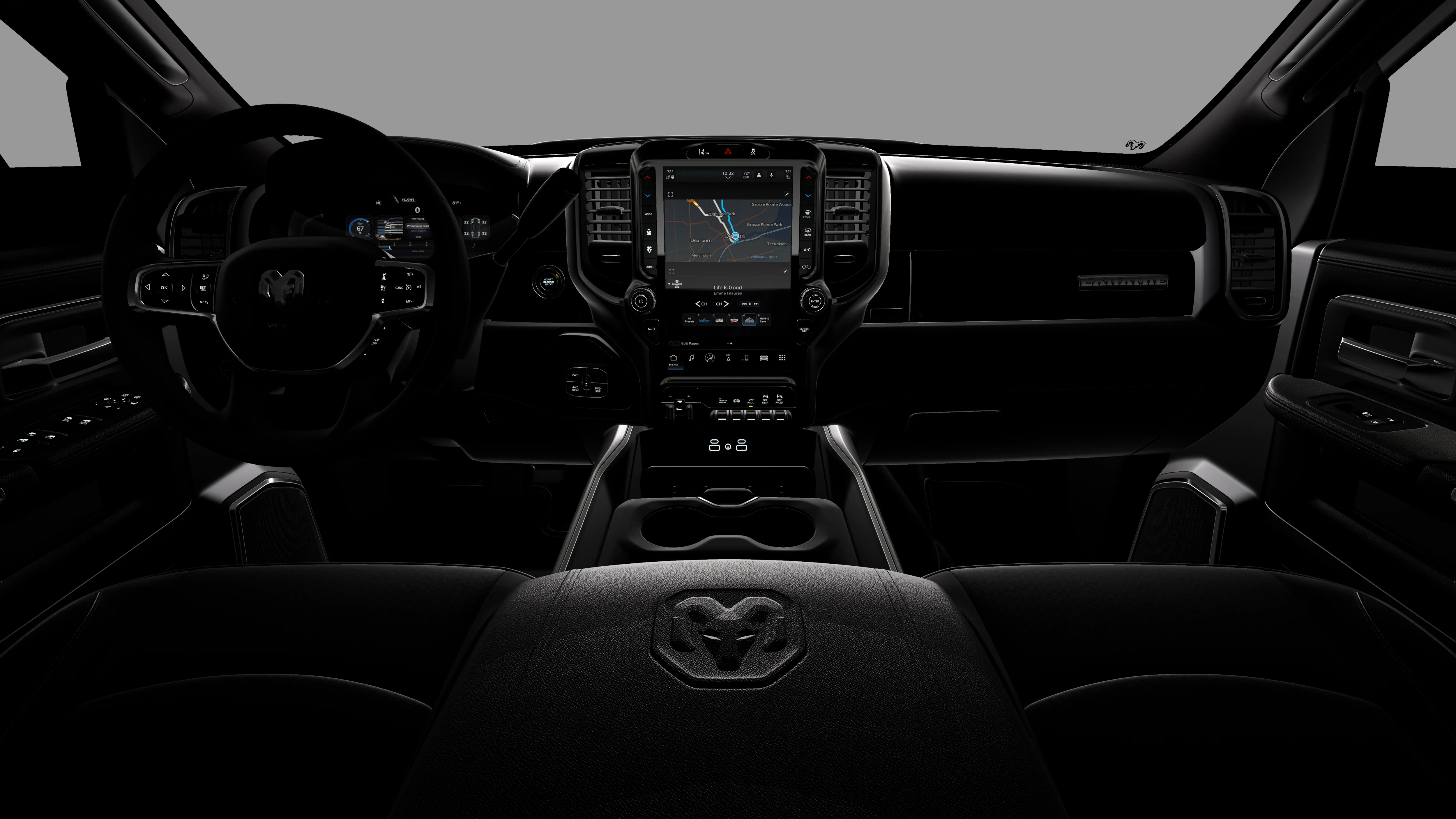New 2026 Diamond Black Crystal Pearl-Coat Exterior Paint RAM Laramie image 18