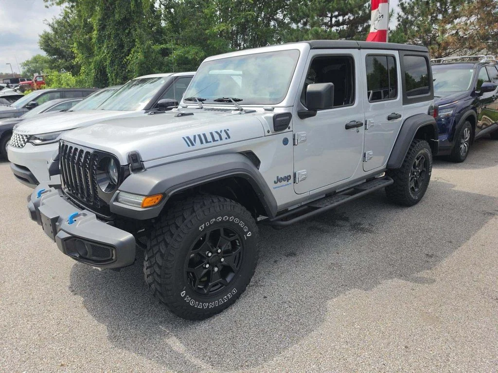 Used 2023 Silver Jeep Willys 4xe image 1
