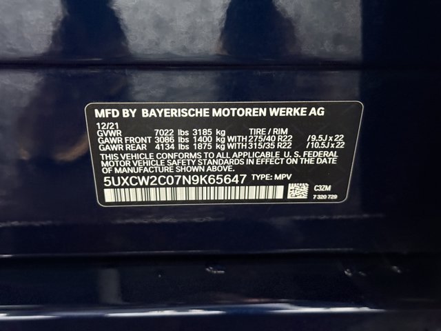 Used 2022 Tanzanite Blue II Metallic BMW xDrive40i image 27