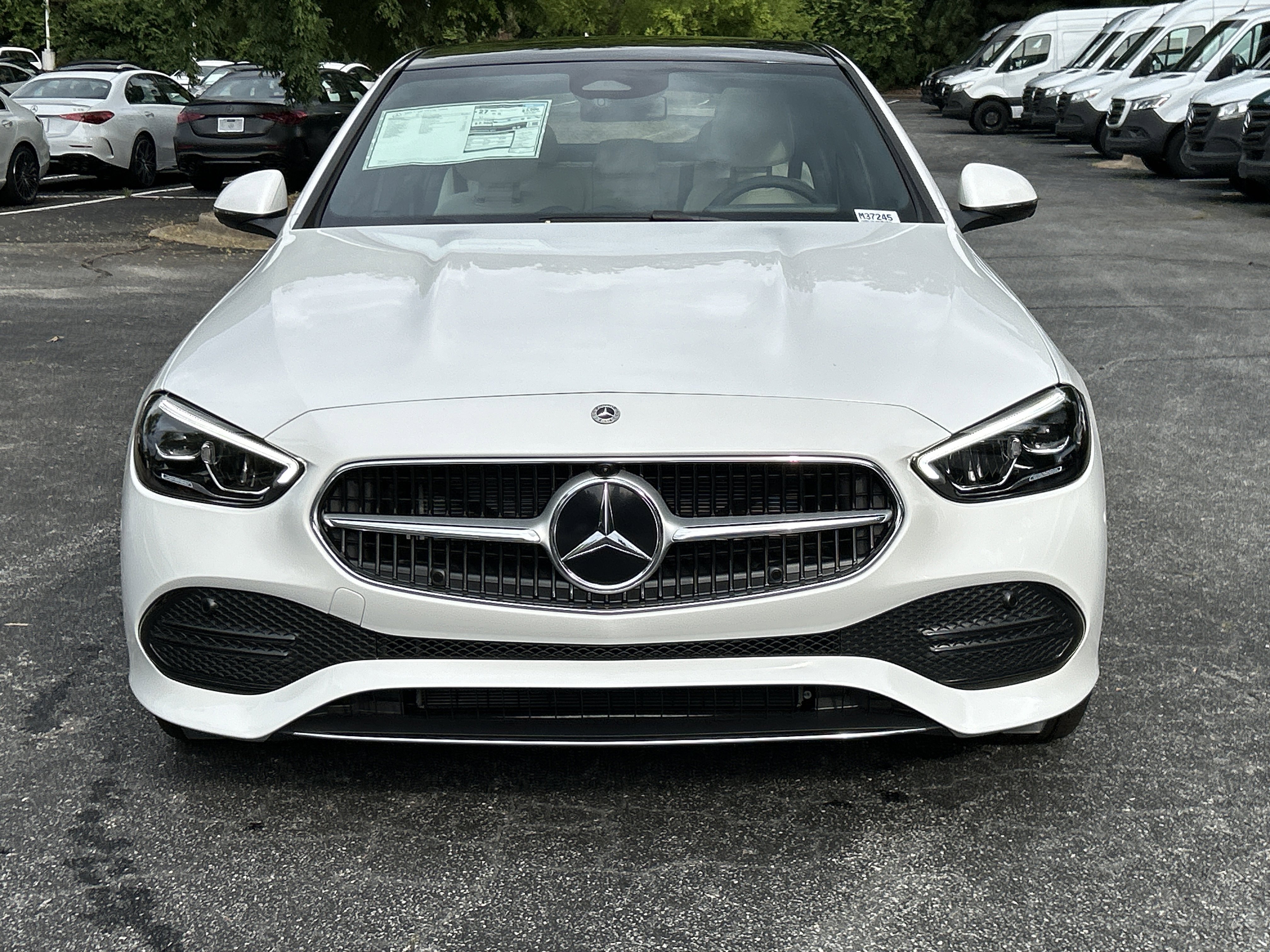 New 2026 MANUFAKTUR Moonlight White Metallic Mercedes-Benz C 300 4MATIC® Sedan image 3