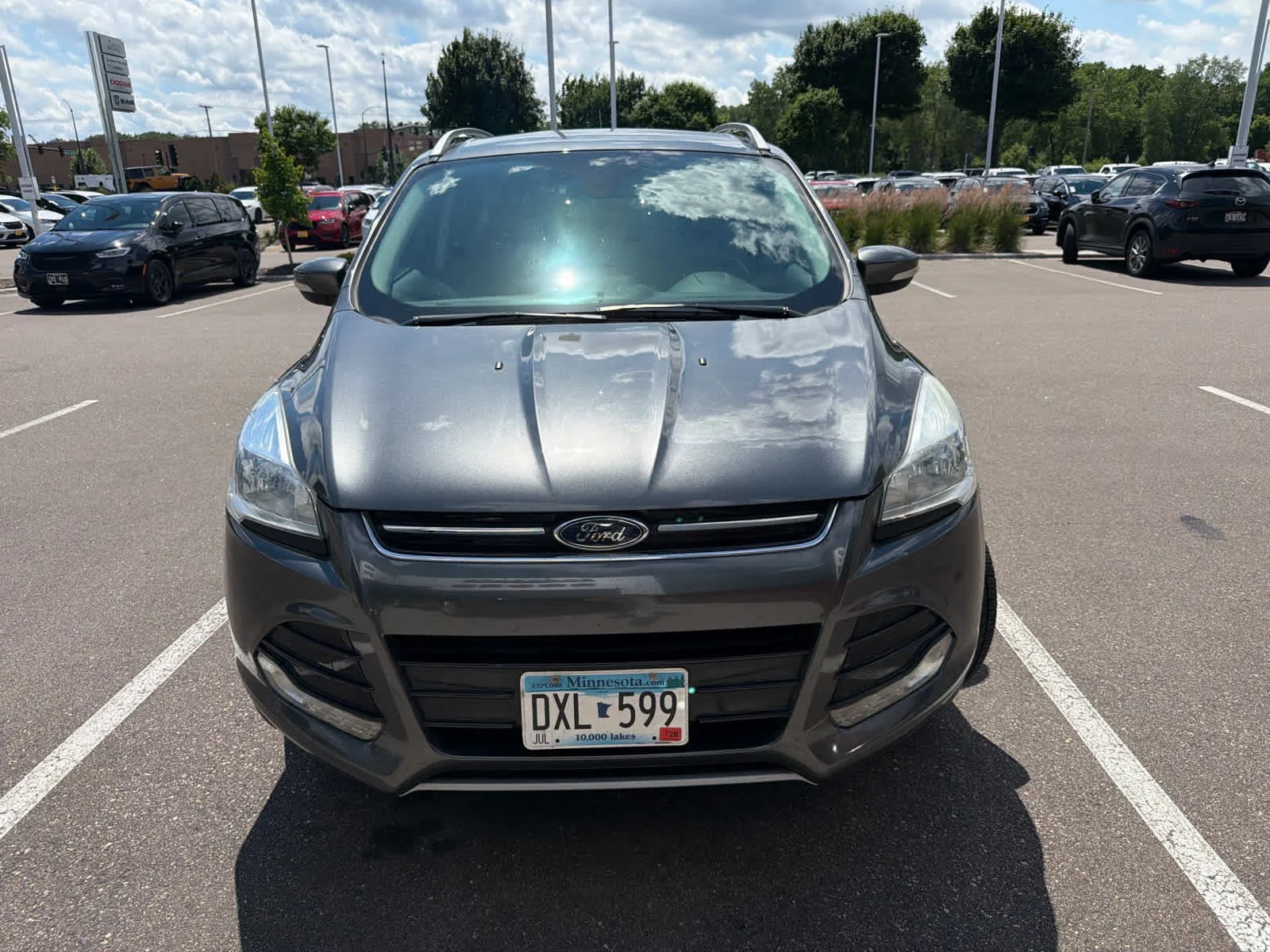 Used 2015 Ford Escape Titanium with VIN 1FMCU9J9XFUA08753 for sale in Brooklyn Park, MN