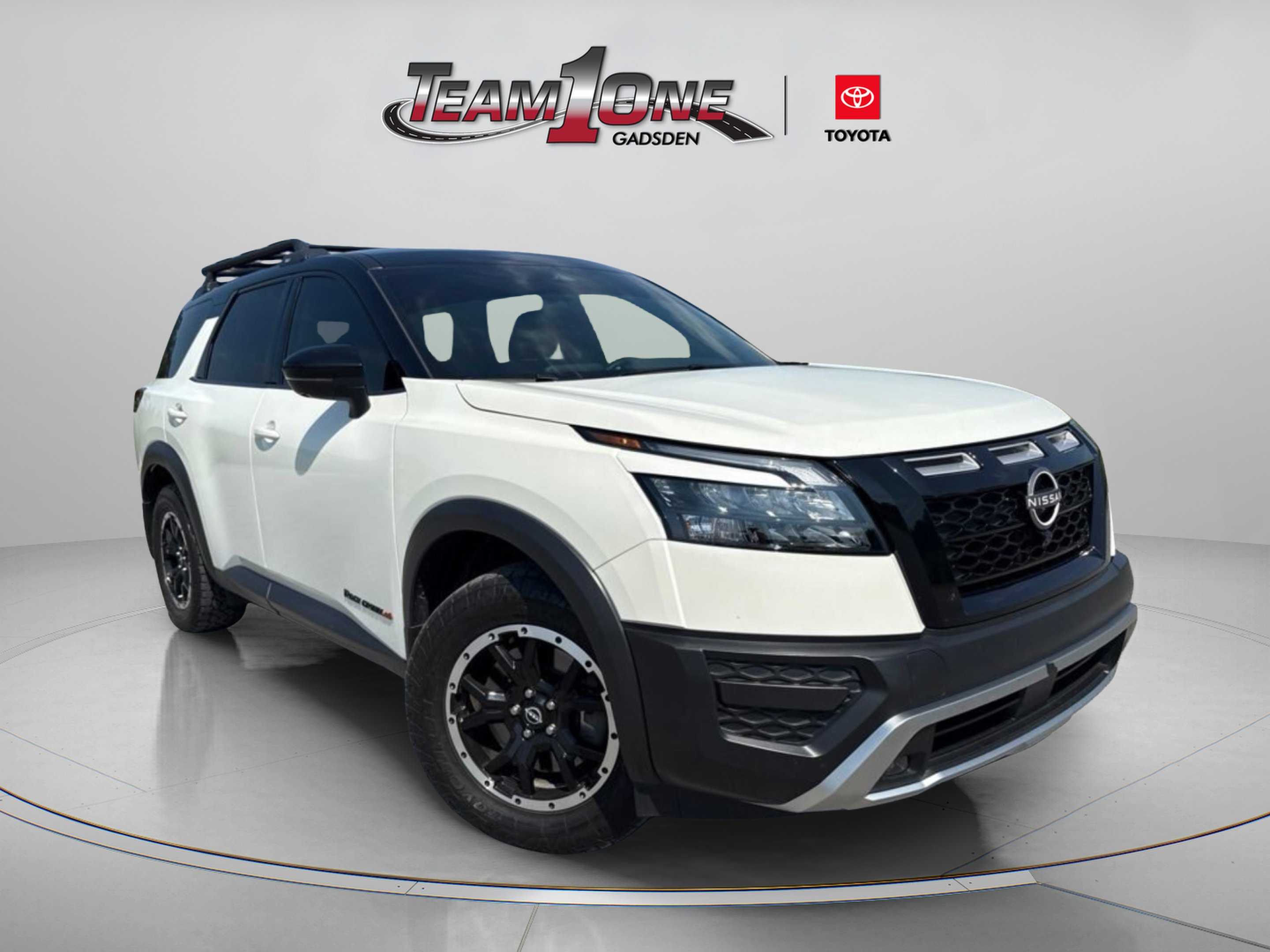 Used 2024 Pearl White Tricoat/Super Black Nissan Rock Creek image 1