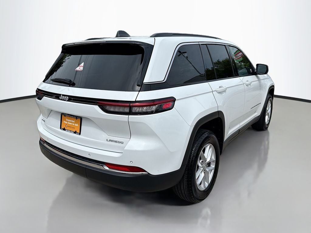 Used 2024 Bright White Clearcoat Jeep Laredo X image 8