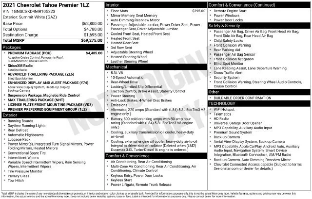Certified Used 2021 SUMMIT WHITE Chevrolet Premier image 42