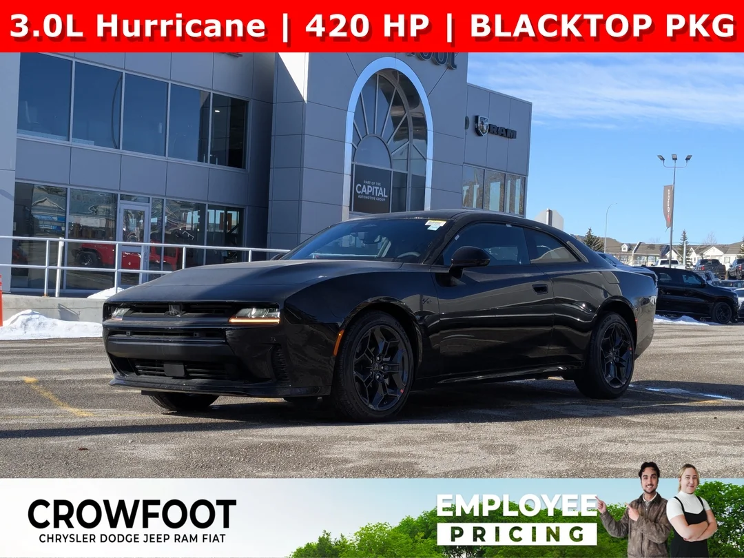 New 2026 Black Dodge R/T - - AWD - Blacktop Package - Driver Convenience Group - 3.0L Hurricane SO Twin Turbo & More! image 1