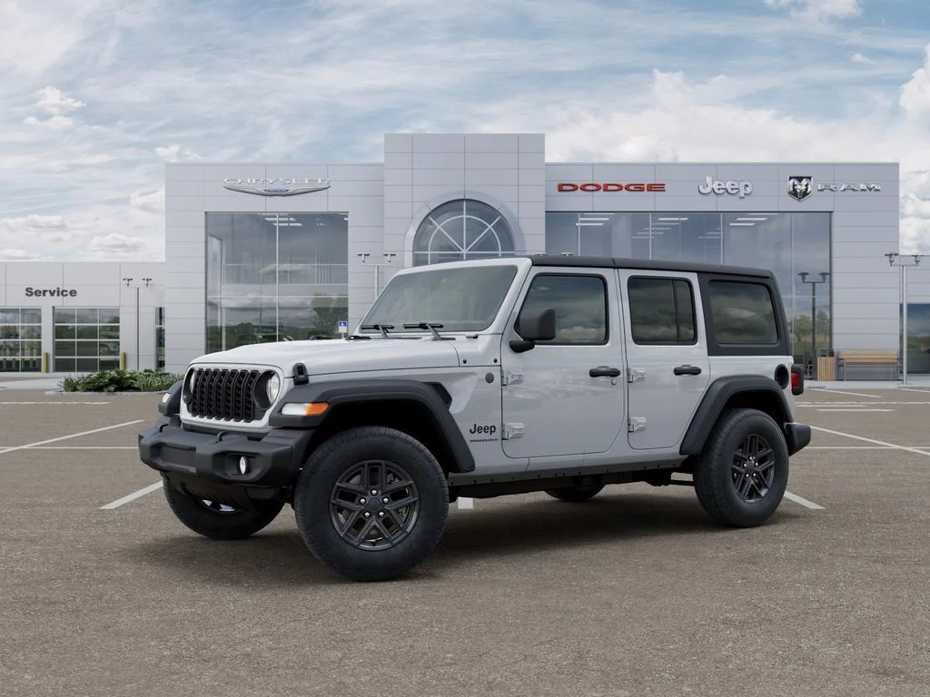 New 2025 Bright White Clearcoat Jeep Sport S image 2