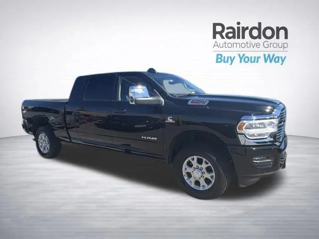 Used 2024 Diamond Black Crystal Pearlcoat Ram Laramie image 1