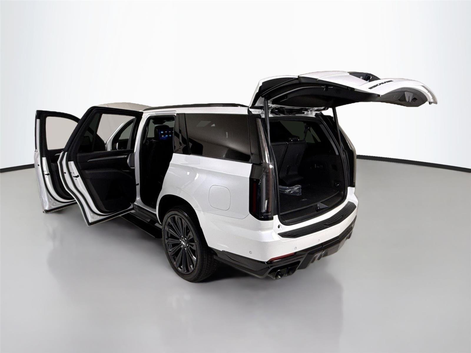 Used 2025 Crystal White Tricoat Cadillac AWD V-Series | Rear TVs | Super Cruise image 50
