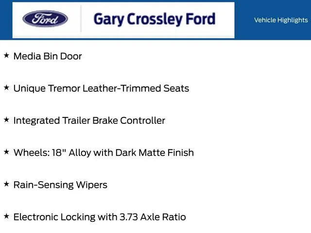 New 2026 Antimatter Blue Metallic Ford Tremor® image 26