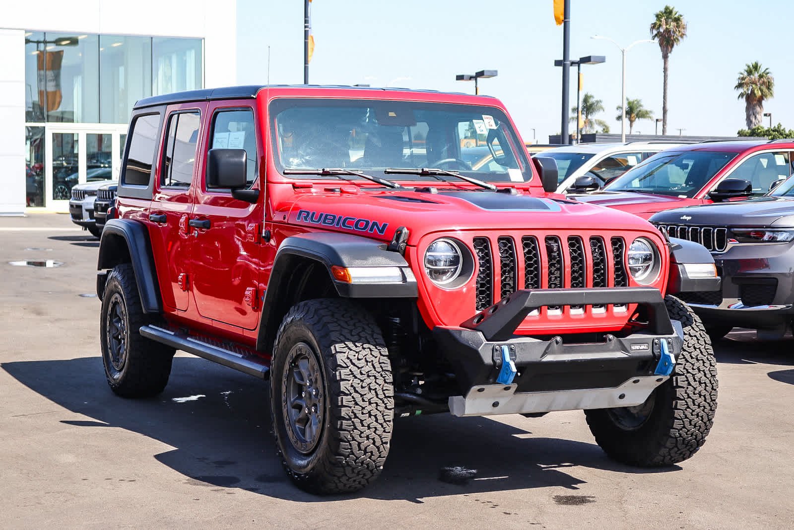 Used 2021 Firecracker Red Clearcoat Jeep Unlimited Rubicon image 3