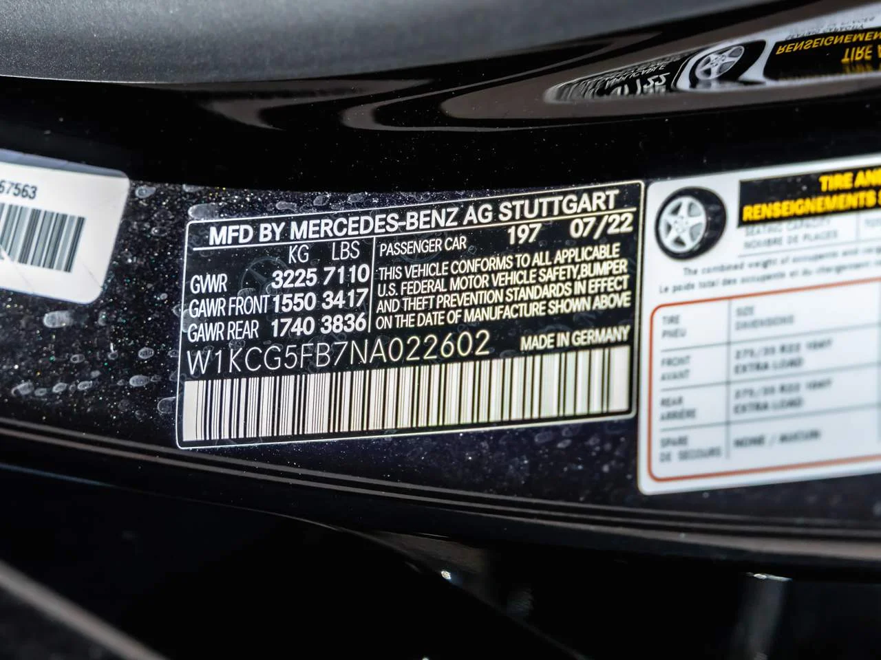 Used 2022 Obsidian Black Metallic Mercedes-Benz AMG® EQS image 39