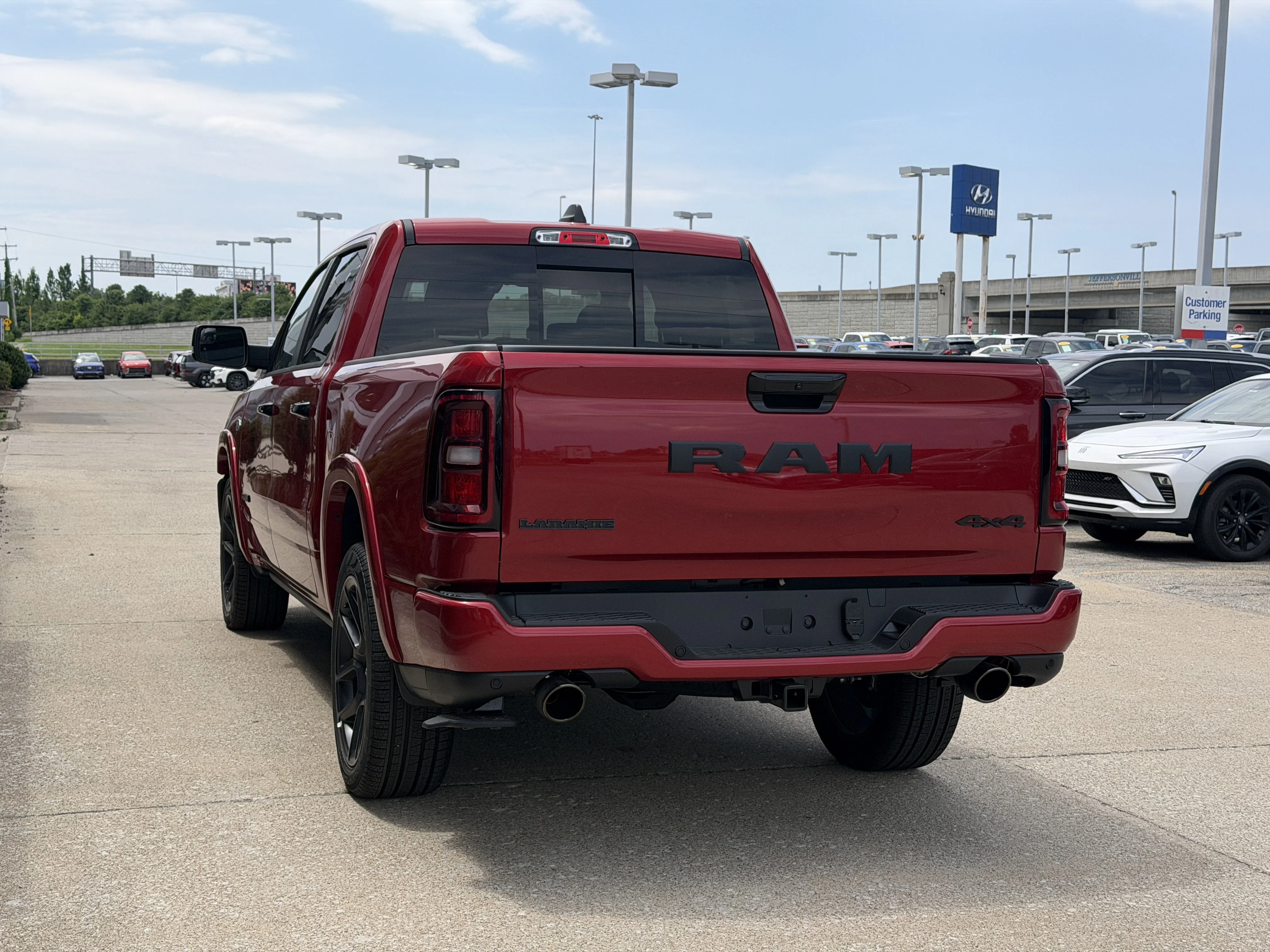 New 2026 Molten Red Pearl-Coat Exterior Paint RAM Laramie image 7