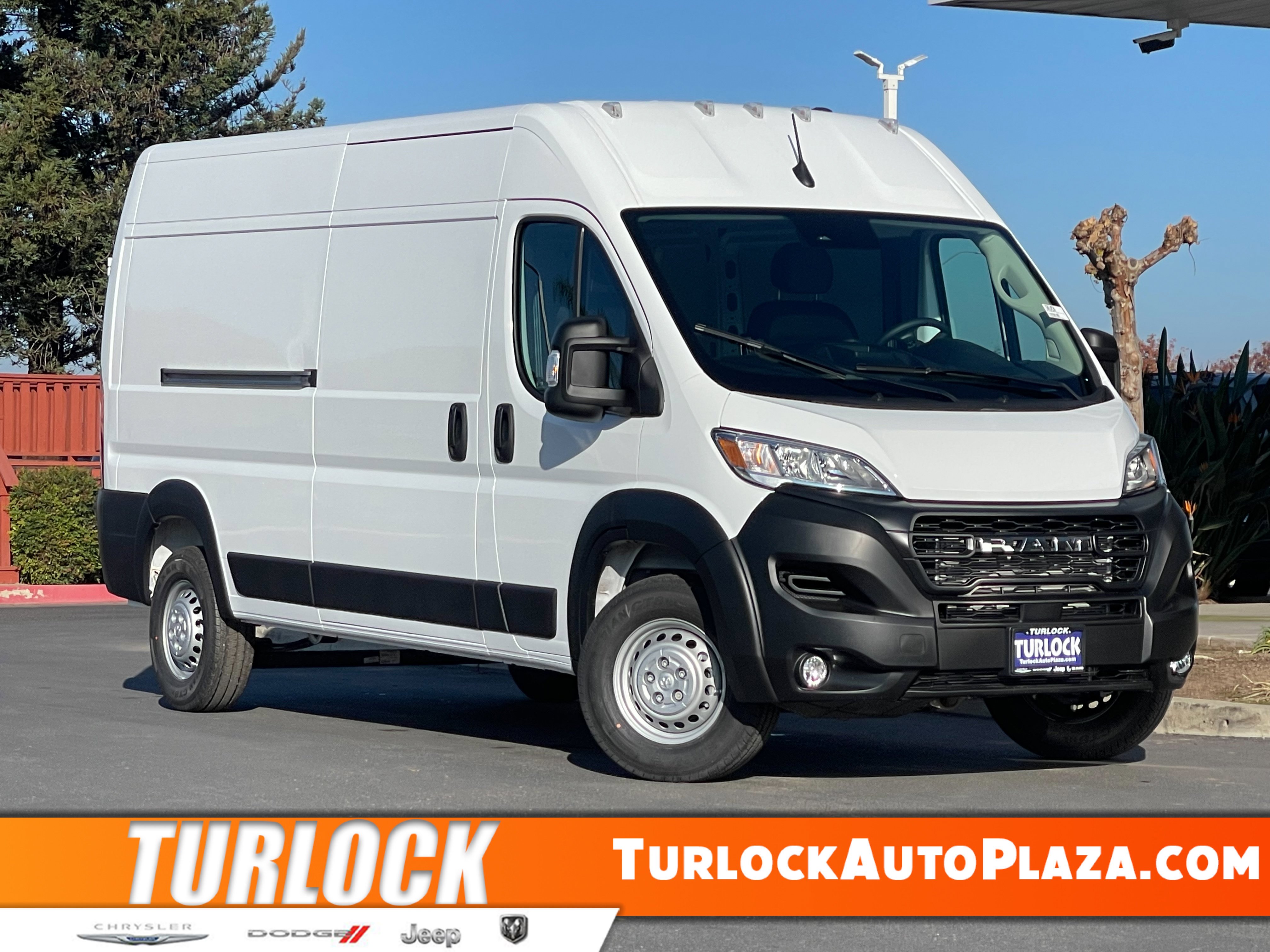 Bright White Clear-Coat Exterior Paint 2026 RAM ProMaster 2500 Tradesman 159 High Roof Cargo Van FWD Van Front-Wheel Drive 9-Speed Automatic