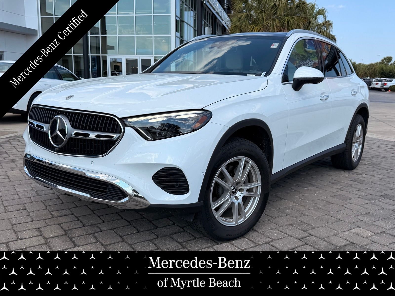 Certified Used 2025 MANUFAKTUR Moonlight White Metallic Mercedes-Benz GLC 300 image 1