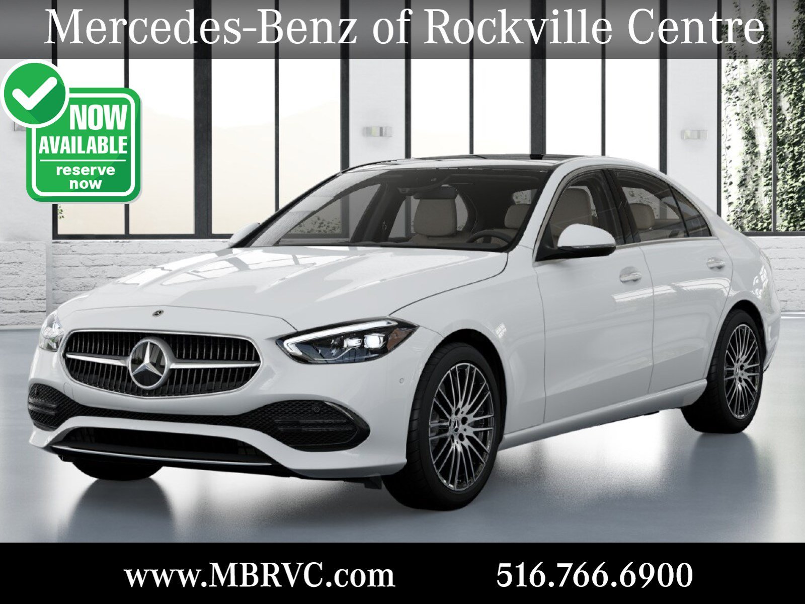 New 2026 Polar White Mercedes-Benz C 300 image 1