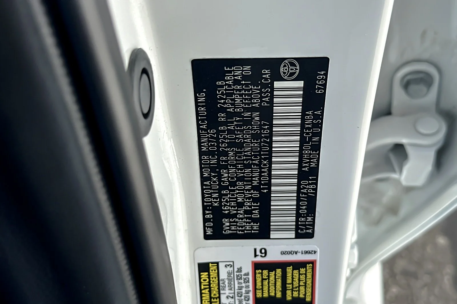 Used 2026 Ice Cap Toyota LE image 26