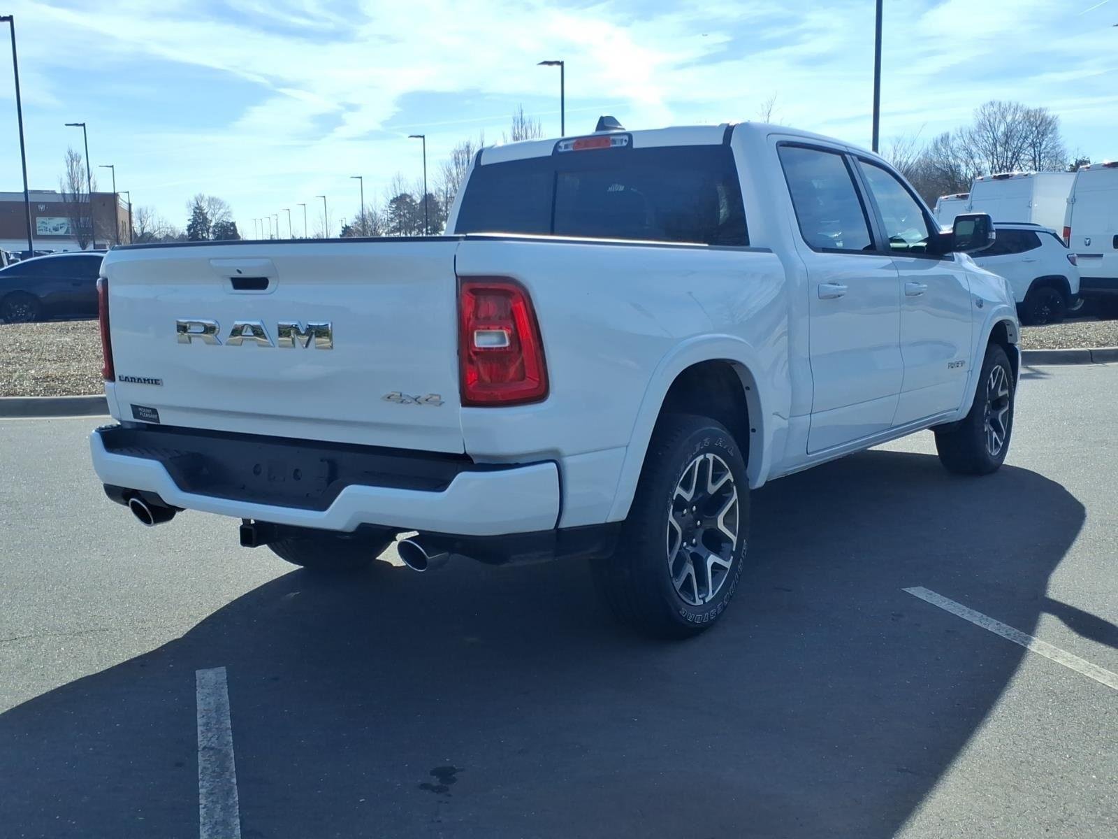 New 2026 Bright White Clear-Coat Exterior Paint RAM Laramie image 2