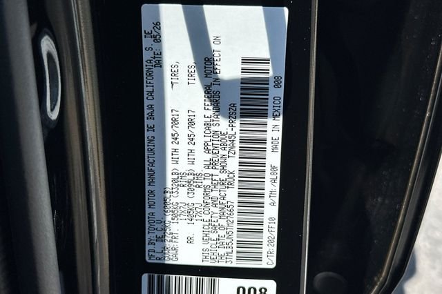 New 2026 Black Toyota  SR5 image 25