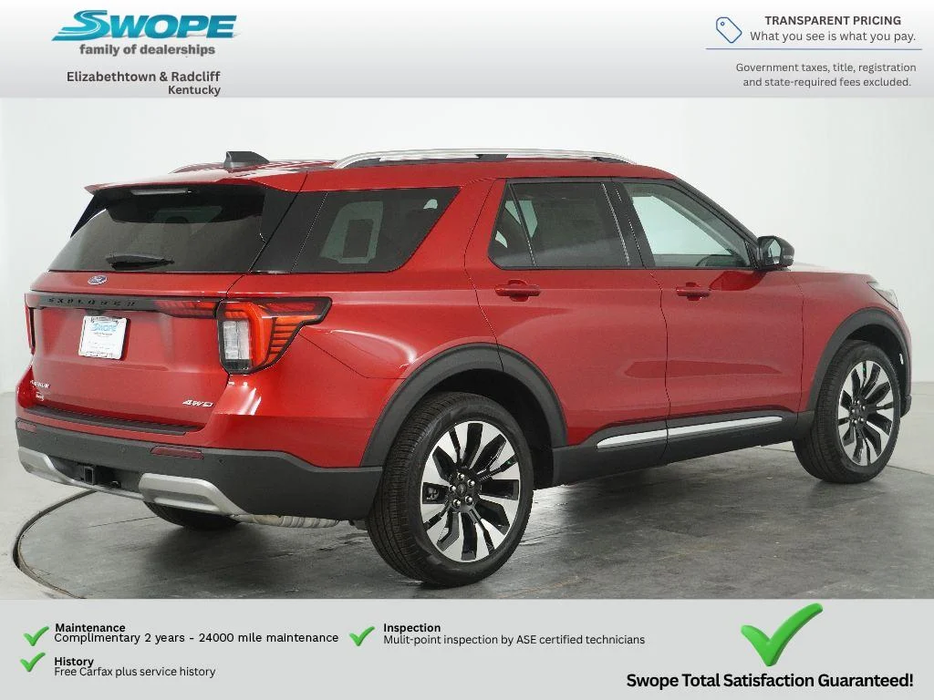 New 2026 Rapid Red Metallic Tinted Clearcoat Ford Platinum™ image 4