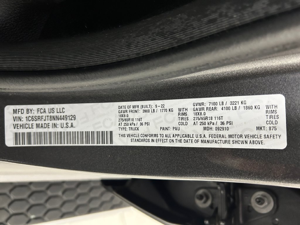 Used 2022 Gray Ram Laramie image 18