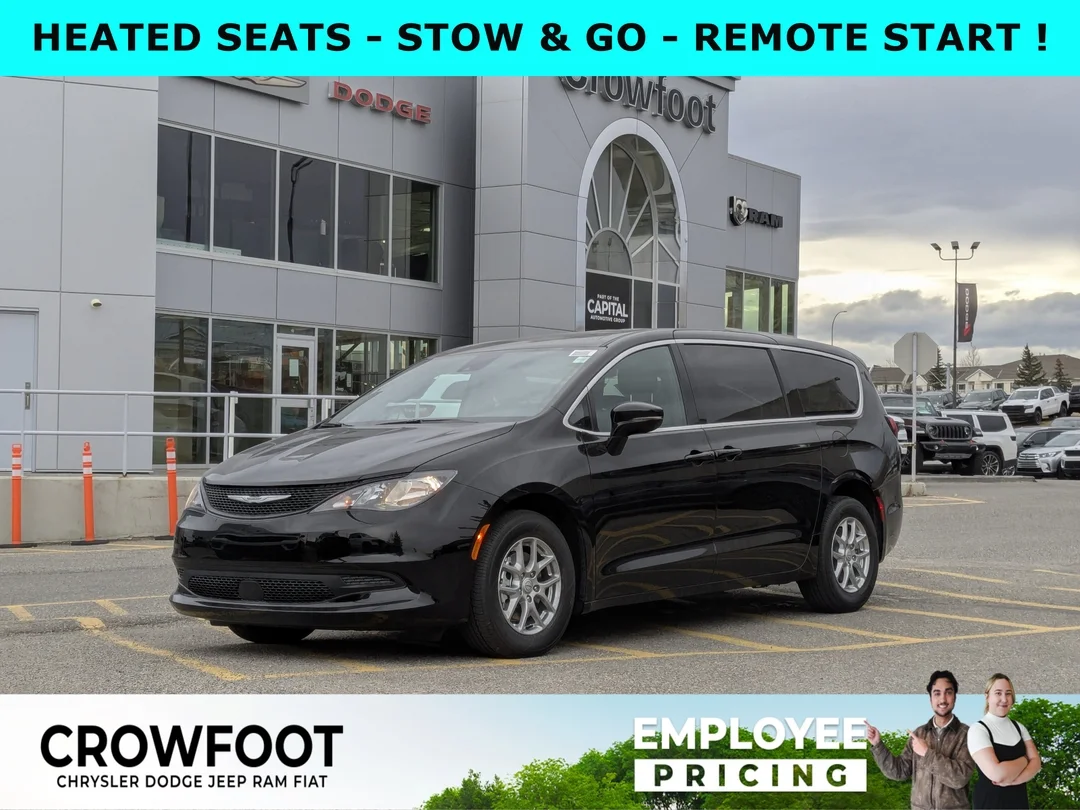 New 2026 Black Chrysler SXT - - FWD - Power Liftgate - Power Sliding Doors - Leather & More! image 1