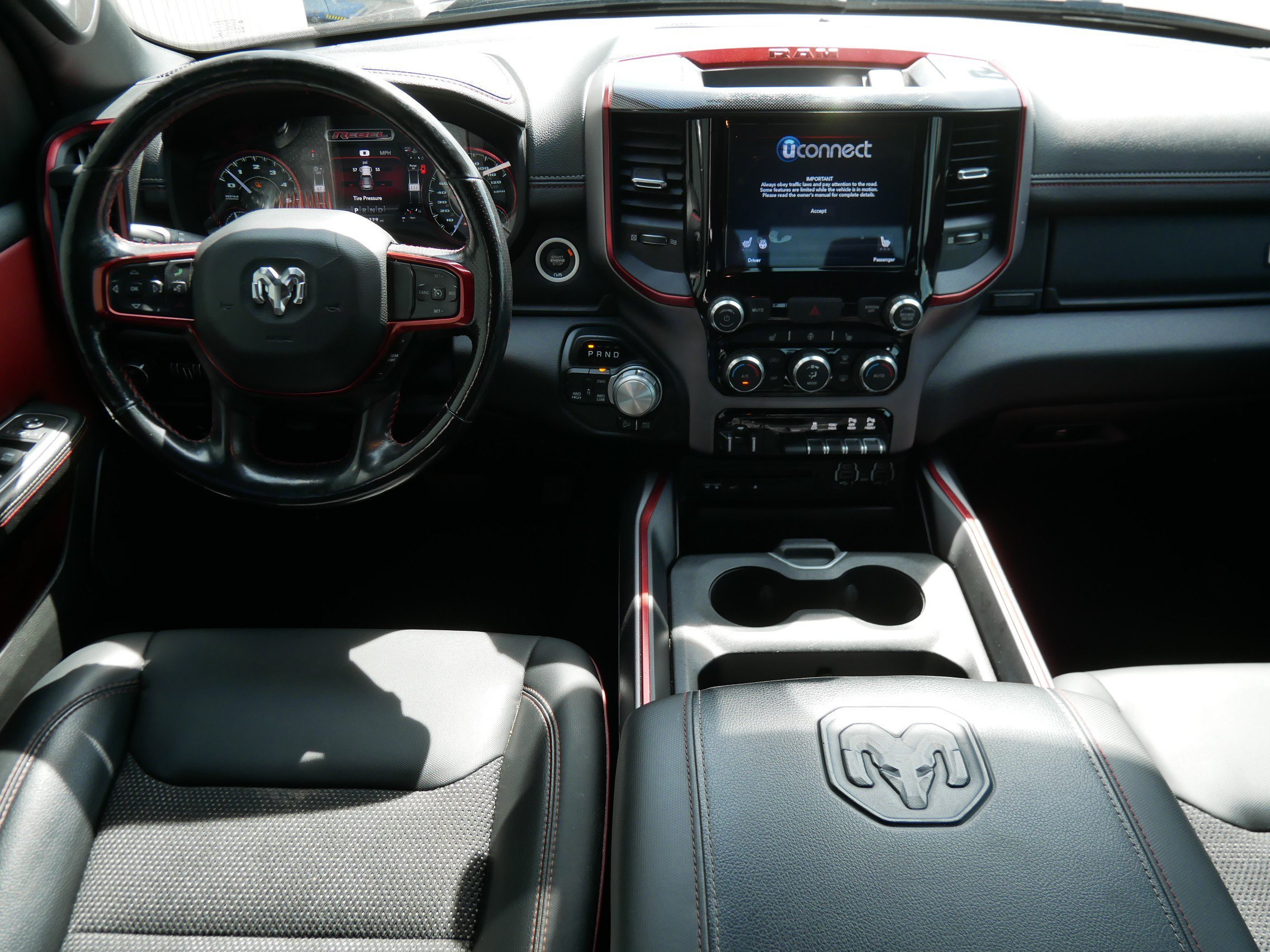 Used 2019 Granite Crystal Metallic Clearcoat Ram Rebel image 15
