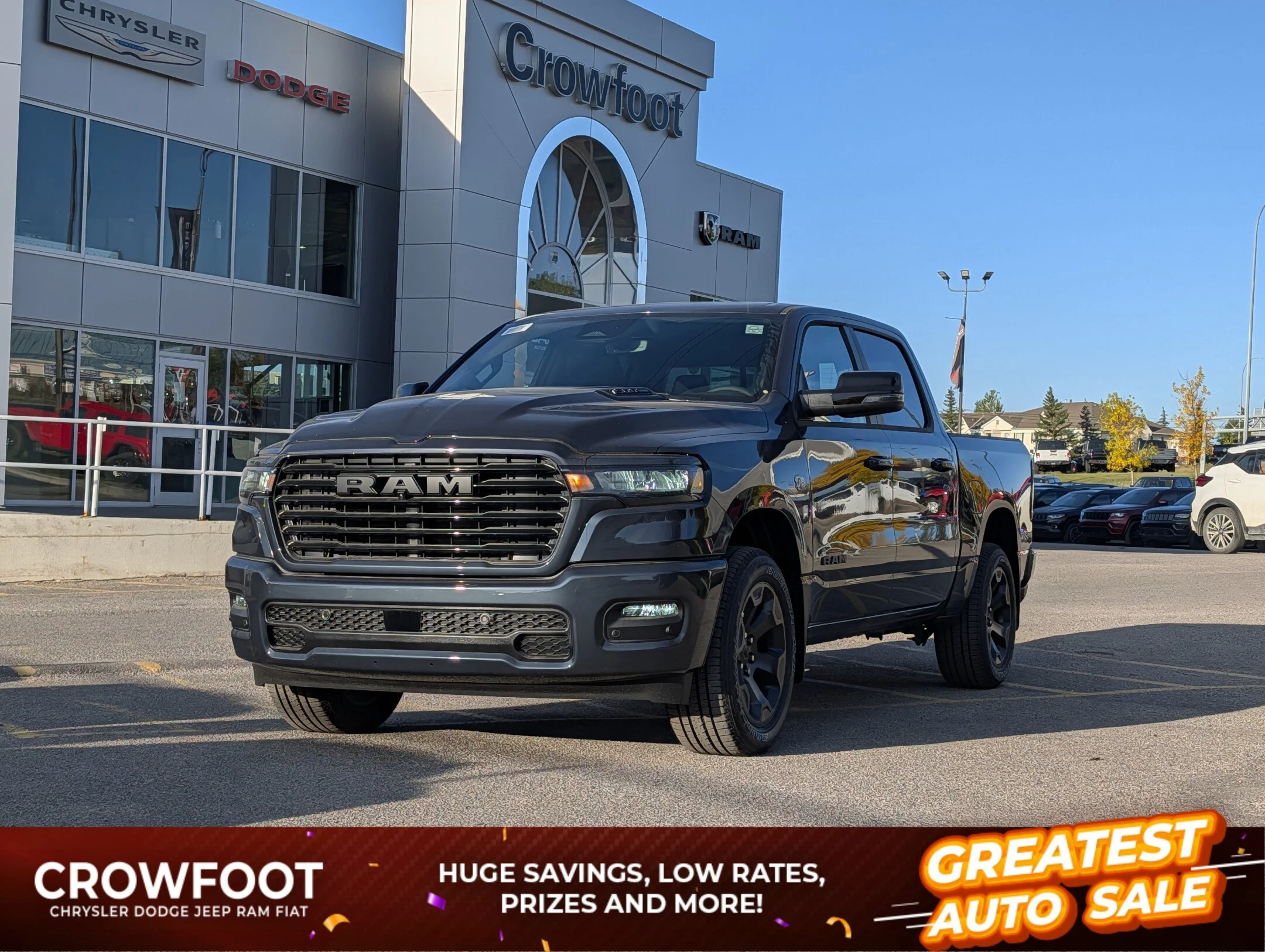 New 2026 Blue RAM Sport - - Pano Sunroof - Sport Perf Hood - 3.92 Rear Axle - Trailer Brake Control & More! image 1